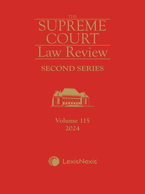 cover image of Supreme Court Law Review, 2nd Series